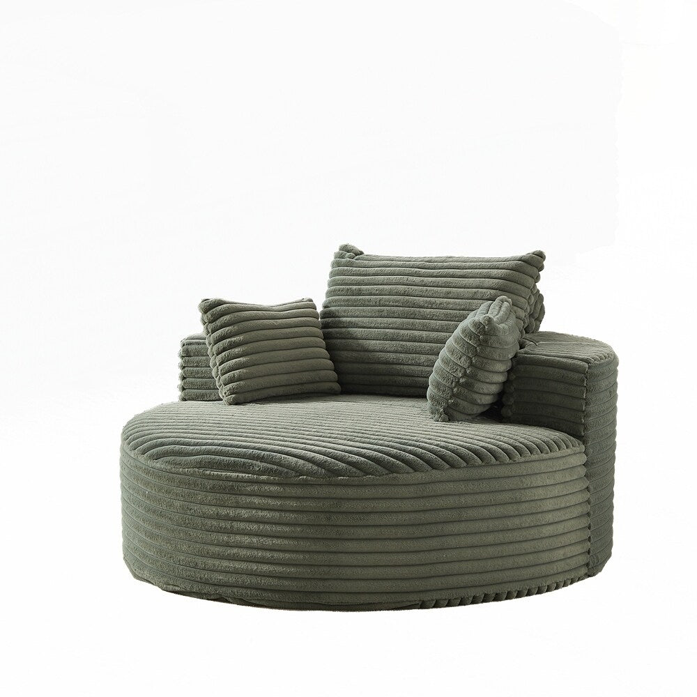 Corduroy Sponge single sofa,No Assembly Required
