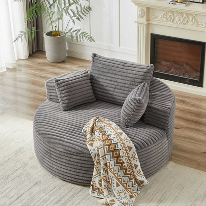 Corduroy Sponge single sofa,No Assembly Required