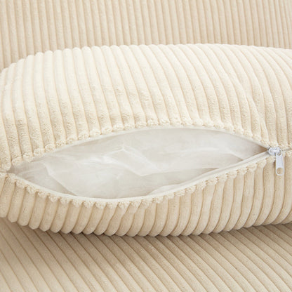 Corduroy Upholstered 3-seater Sofa with Removable Cushions