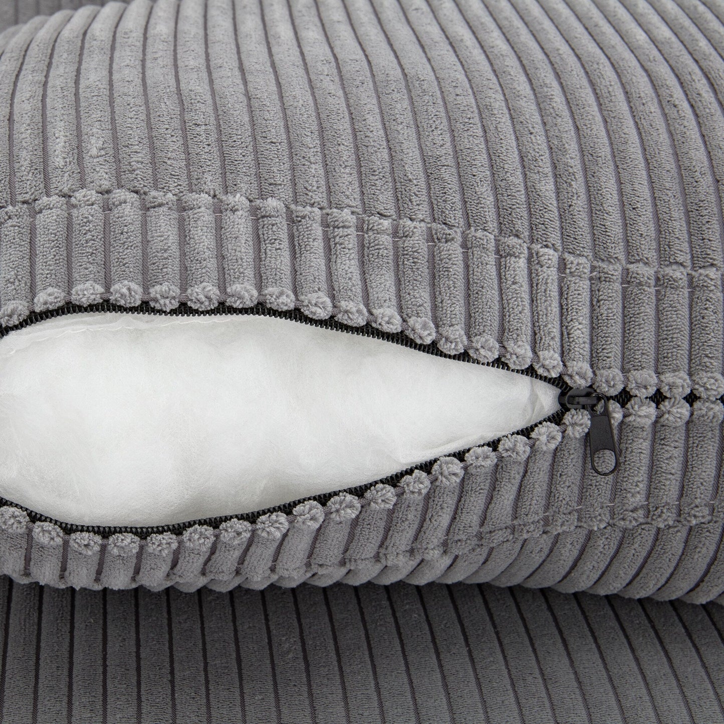 Corduroy Upholstered 3-seater Sofa with Removable Cushions