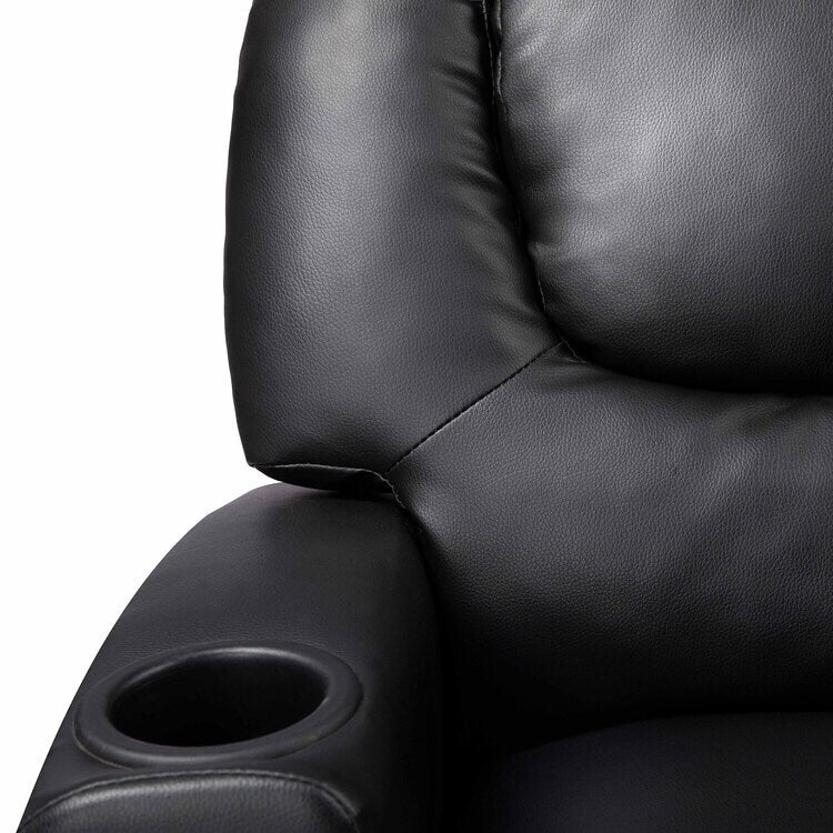 Deluxe Kids Recliner Chair with Footrest Headrest and 2 Cup Holders Microfiber Kids Recliner for Age 3+ Years