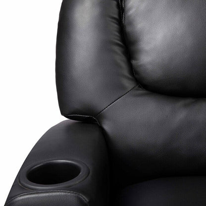 Deluxe Kids Recliner Chair with Footrest Headrest and 2 Cup Holders Microfiber Kids Recliner for Age 3+ Years