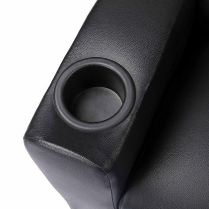 Deluxe Kids Recliner Chair with Footrest Headrest and 2 Cup Holders Microfiber Kids Recliner for Age 3+ Years