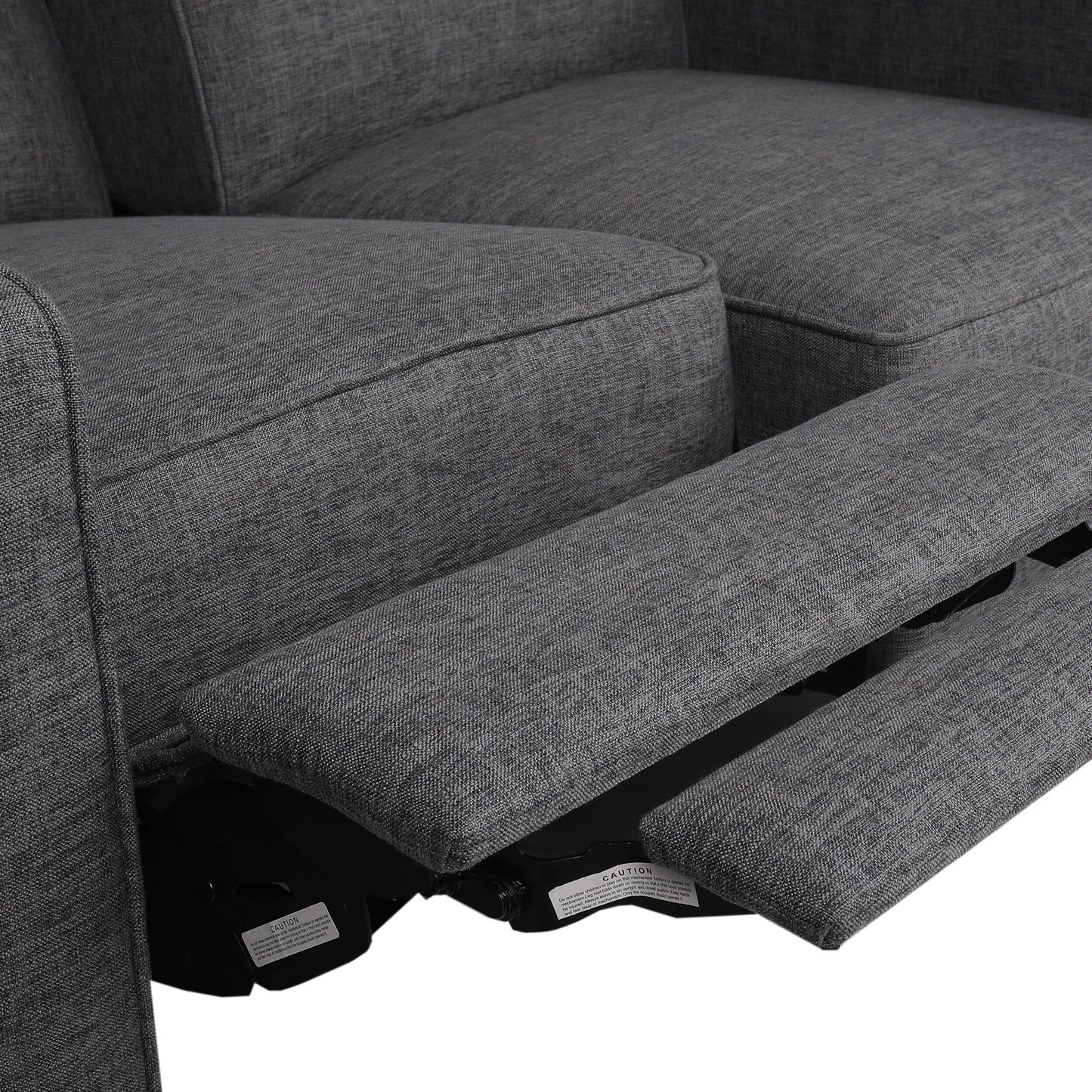 Denison Upholstered Loveseat Pushback Recliner by Christopher Knight Home