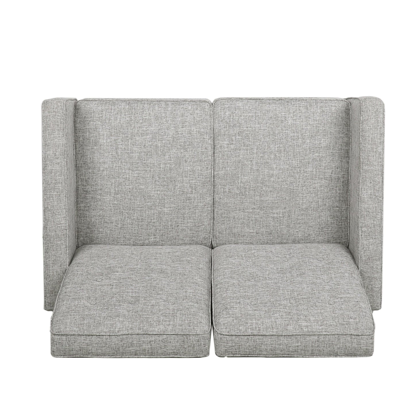 Denison Upholstered Loveseat Pushback Recliner by Christopher Knight Home