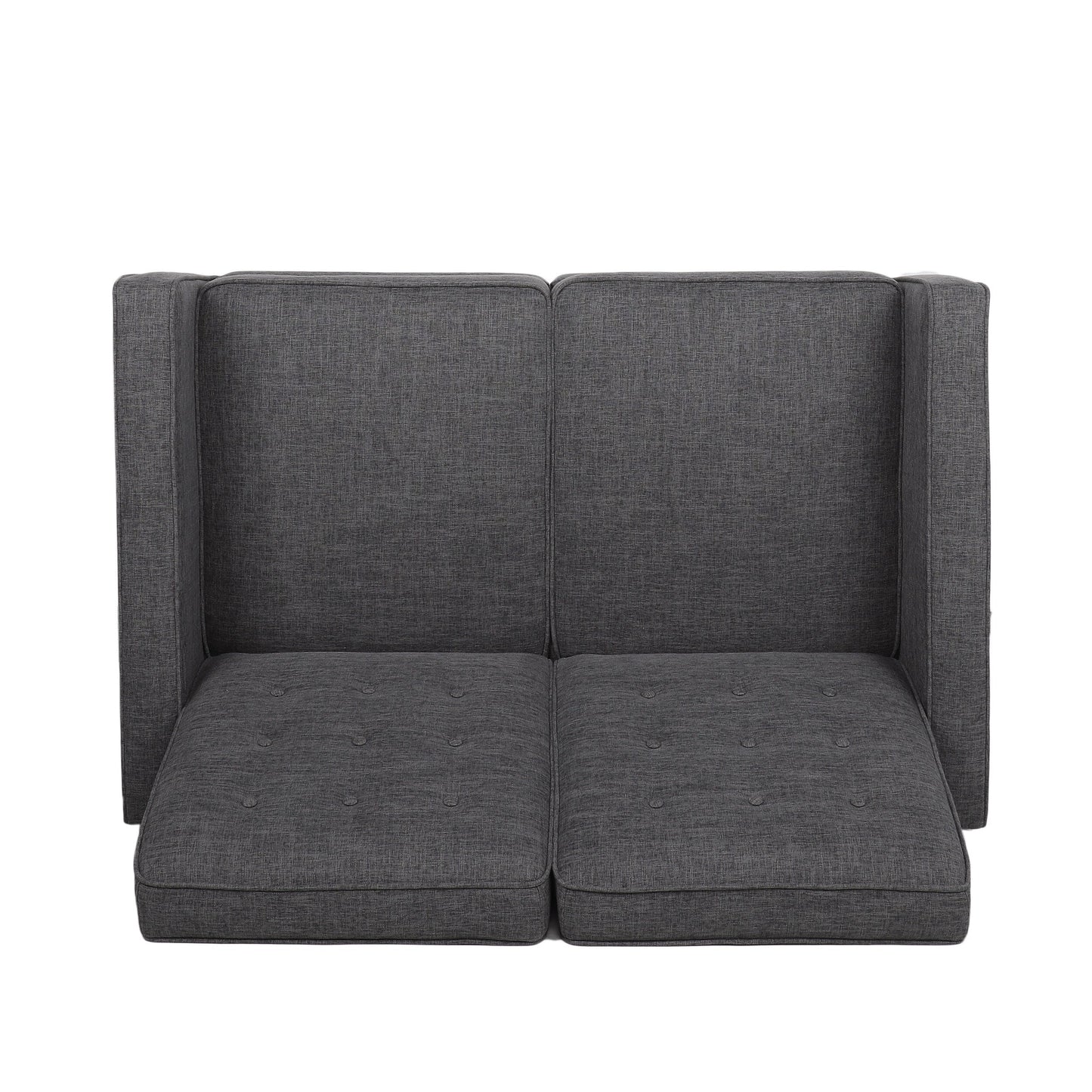 Denison Upholstered Loveseat Pushback Recliner by Christopher Knight Home