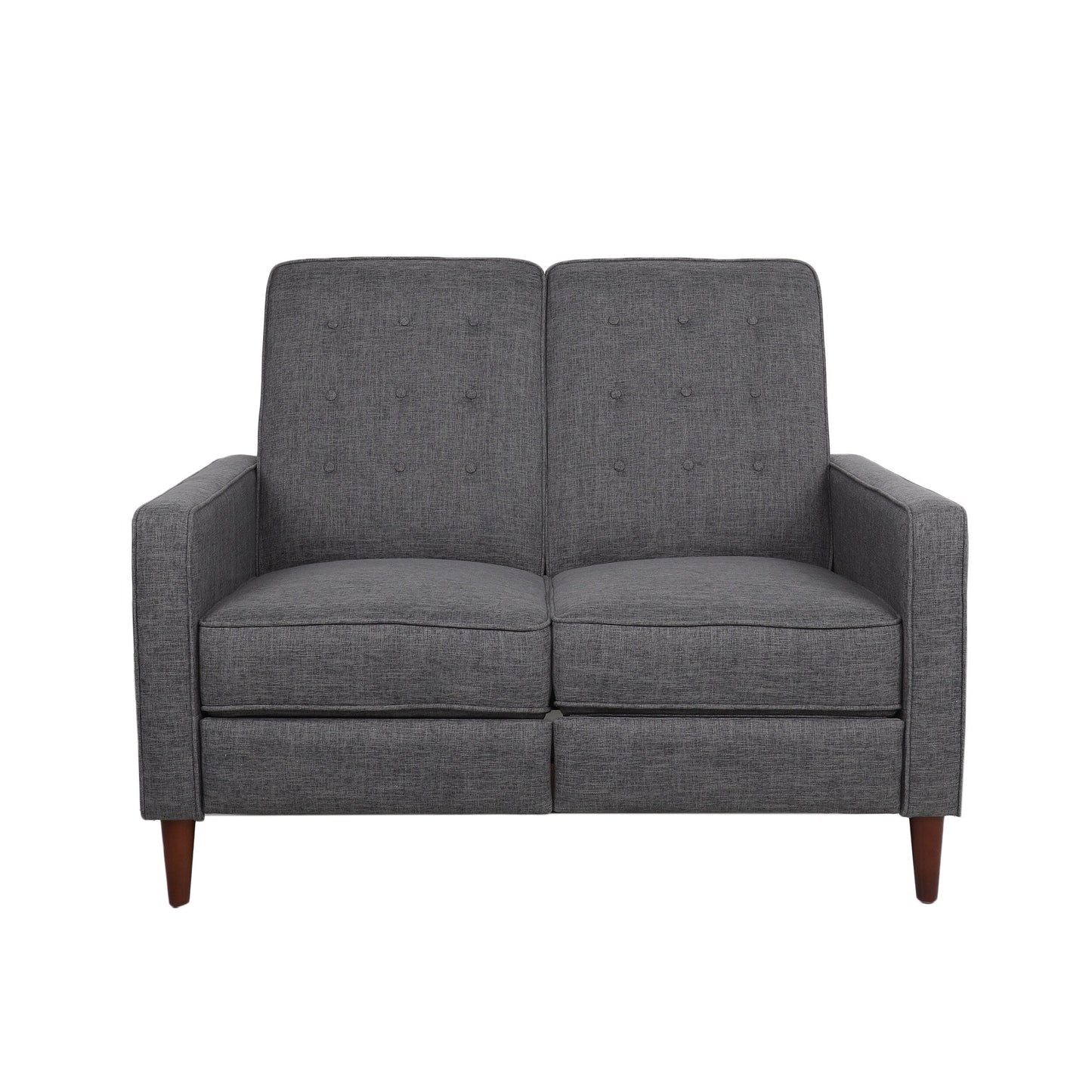 Denison Upholstered Loveseat Pushback Recliner by Christopher Knight Home