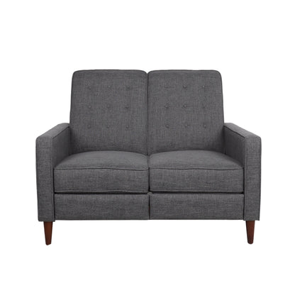 Denison Upholstered Loveseat Pushback Recliner by Christopher Knight Home