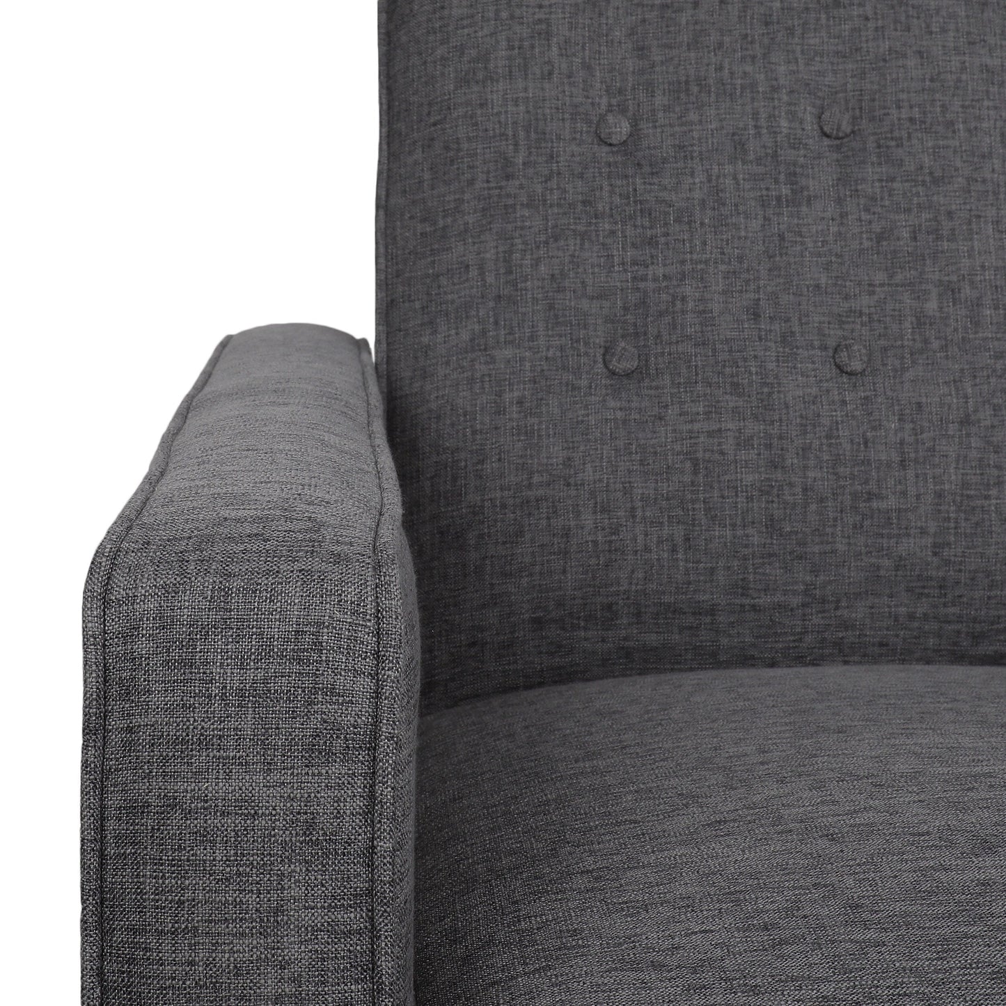 Denison Upholstered Loveseat Pushback Recliner by Christopher Knight Home