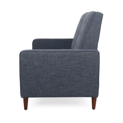 Denison Upholstered Loveseat Pushback Recliner by Christopher Knight Home