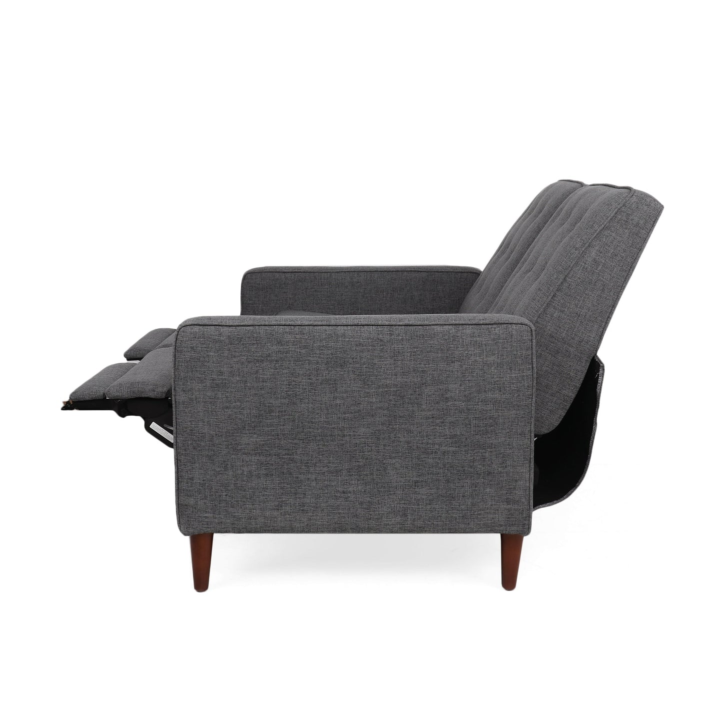 Denison Upholstered Loveseat Pushback Recliner by Christopher Knight Home