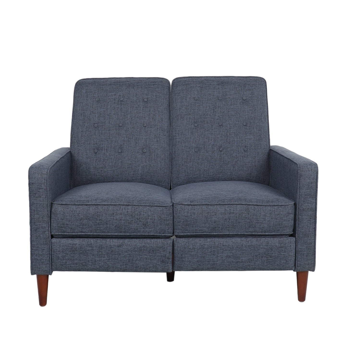 Denison Upholstered Loveseat Pushback Recliner by Christopher Knight Home