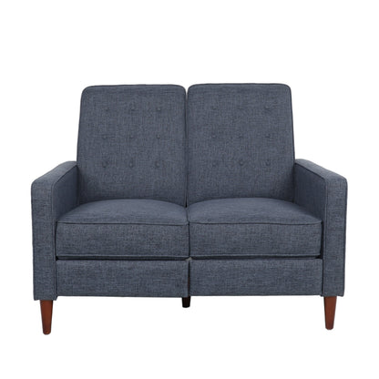 Denison Upholstered Loveseat Pushback Recliner by Christopher Knight Home