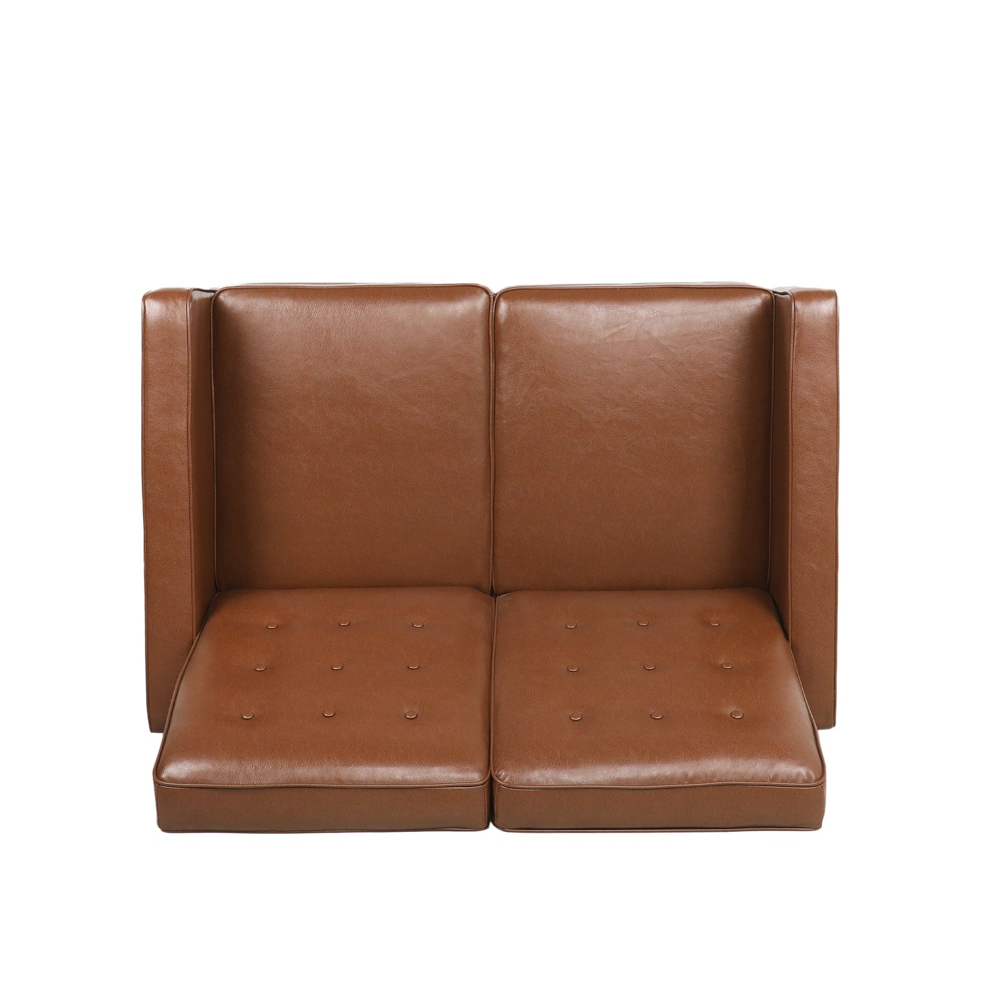 Denison Upholstered Loveseat Pushback Recliner by Christopher Knight Home