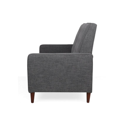 Denison Upholstered Loveseat Pushback Recliner by Christopher Knight Home