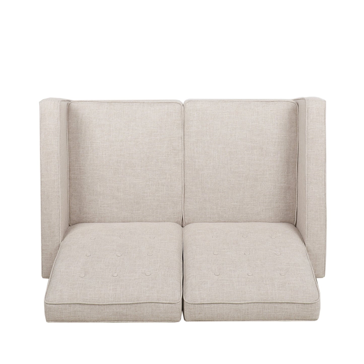 Denison Upholstered Loveseat Pushback Recliner by Christopher Knight Home