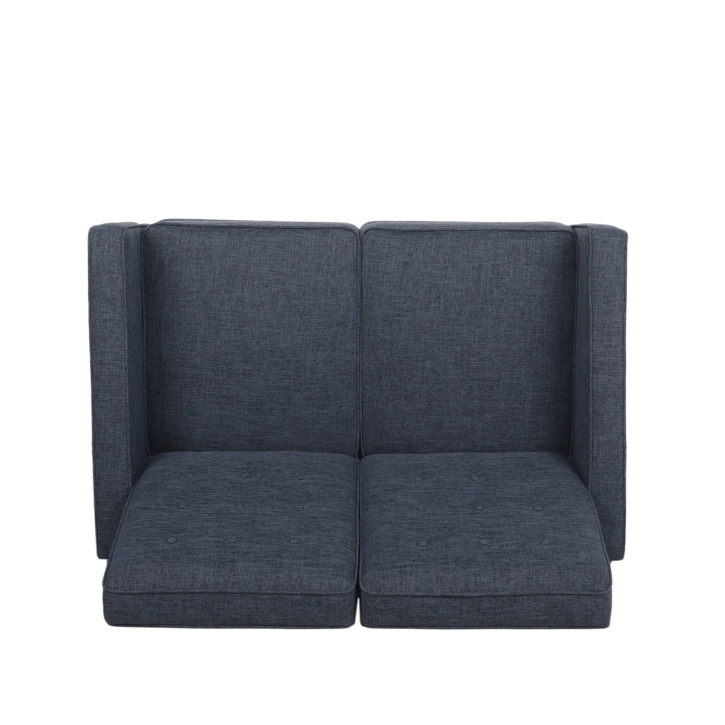 Denison Upholstered Loveseat Pushback Recliner by Christopher Knight Home