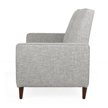 Denison Upholstered Loveseat Pushback Recliner by Christopher Knight Home