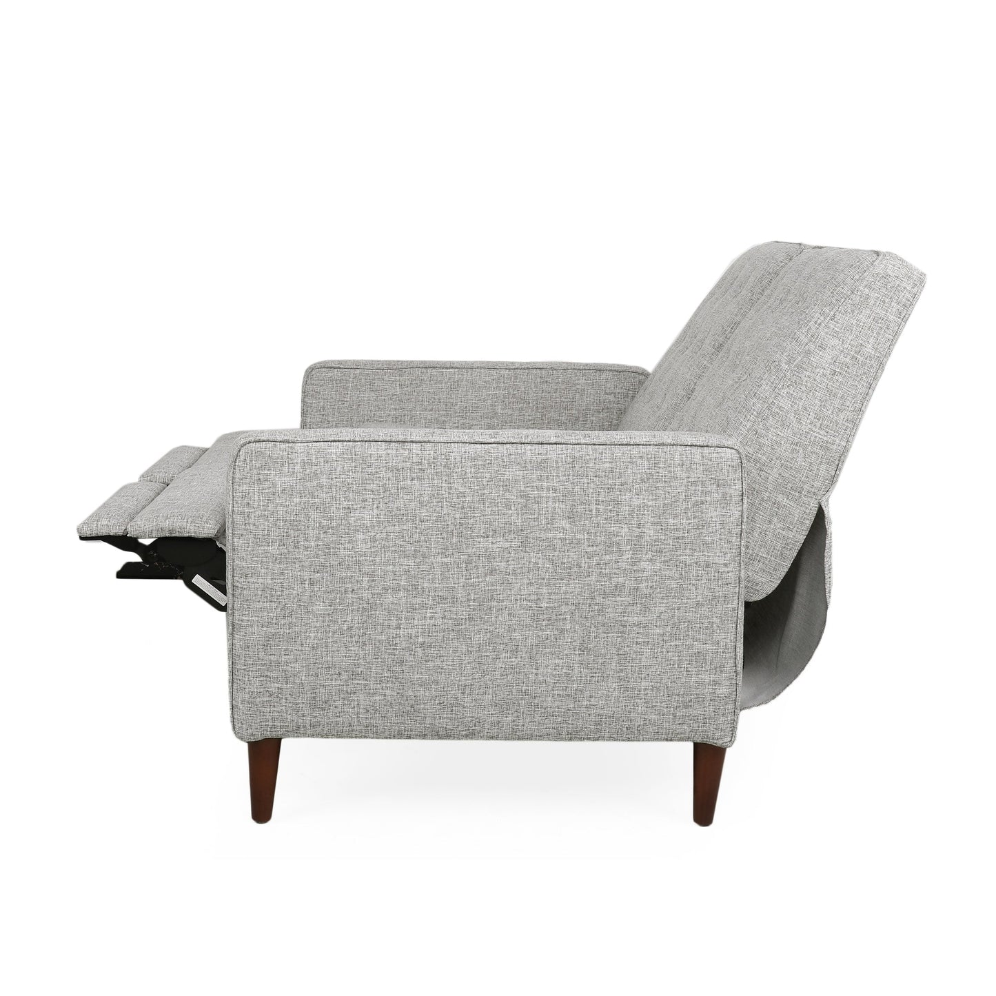 Denison Upholstered Loveseat Pushback Recliner by Christopher Knight Home