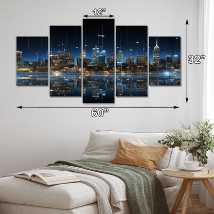 Designart Christianity Pentecost Fire Spiritual Multipanel Wall Art Living Room set