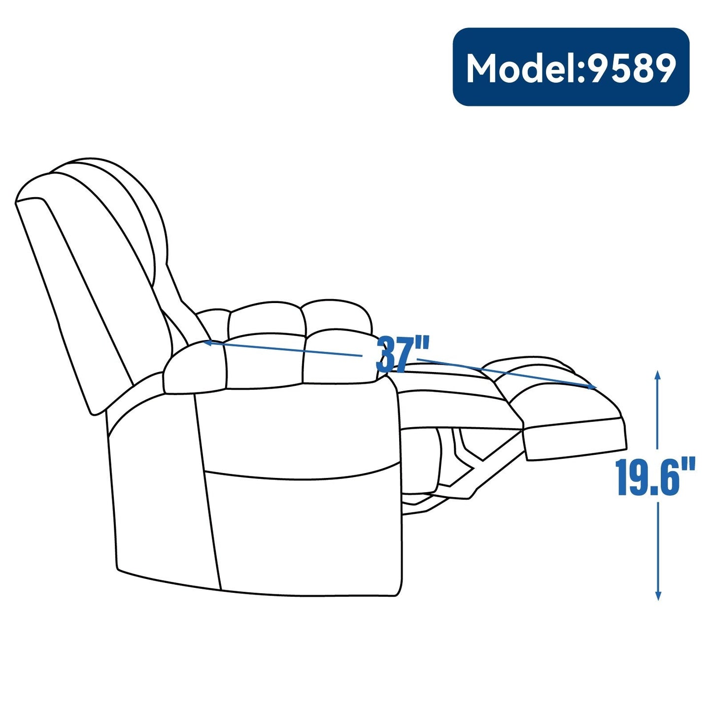 Dual Motor Power Lift Chenille Recliner with Massage and Heat, Lazy Boy Living Room Recliner w/Power-Remote, Infinite Position