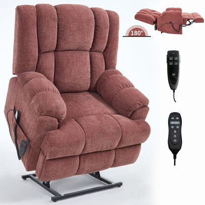 Dual Motor Power Lift Recliner Chair with Heat Massage,Infinite Position