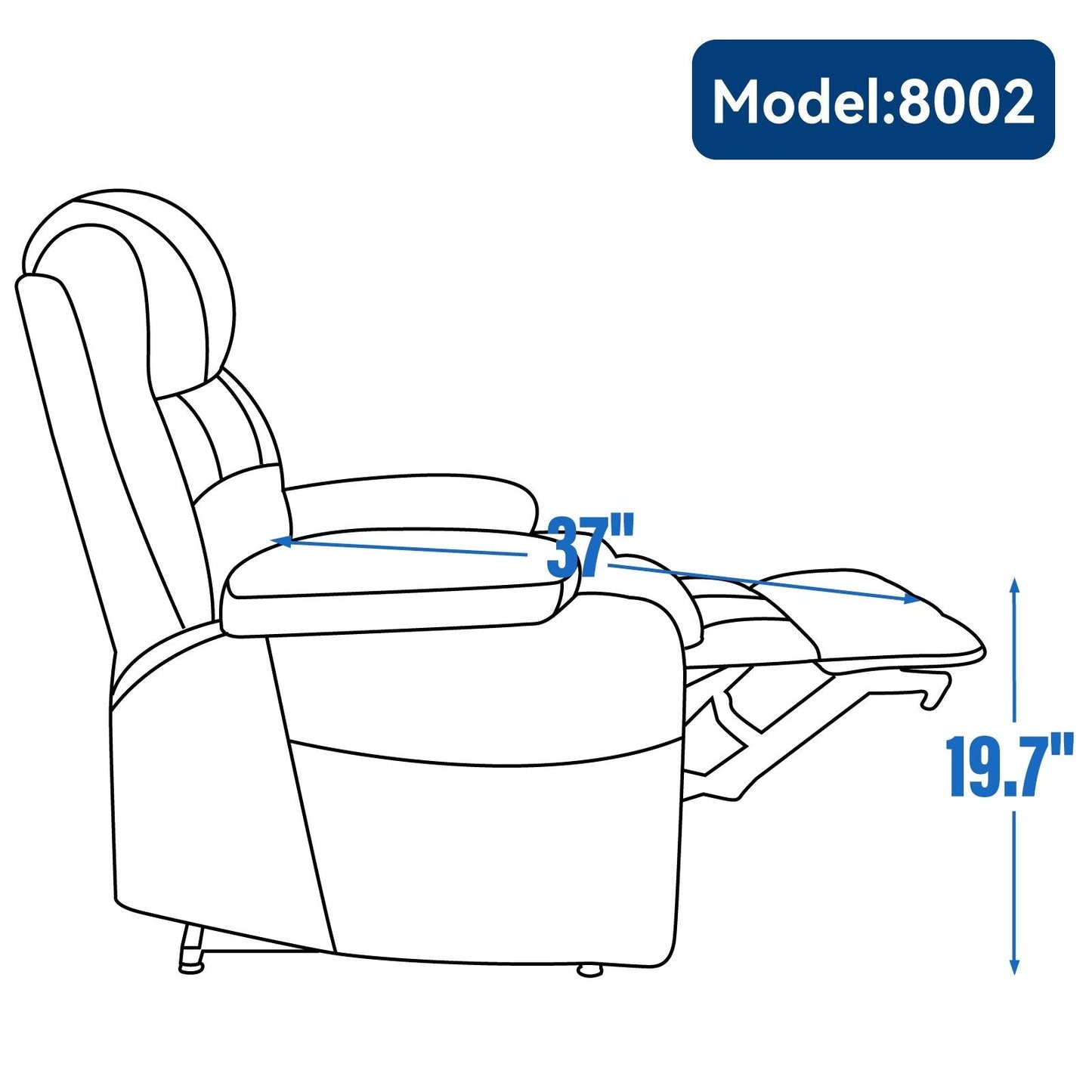 Dual Motor Power Lift Recliner Chair with Massage, Lumbar Heating, 8-Point Vibration, and Dual Cup Holders