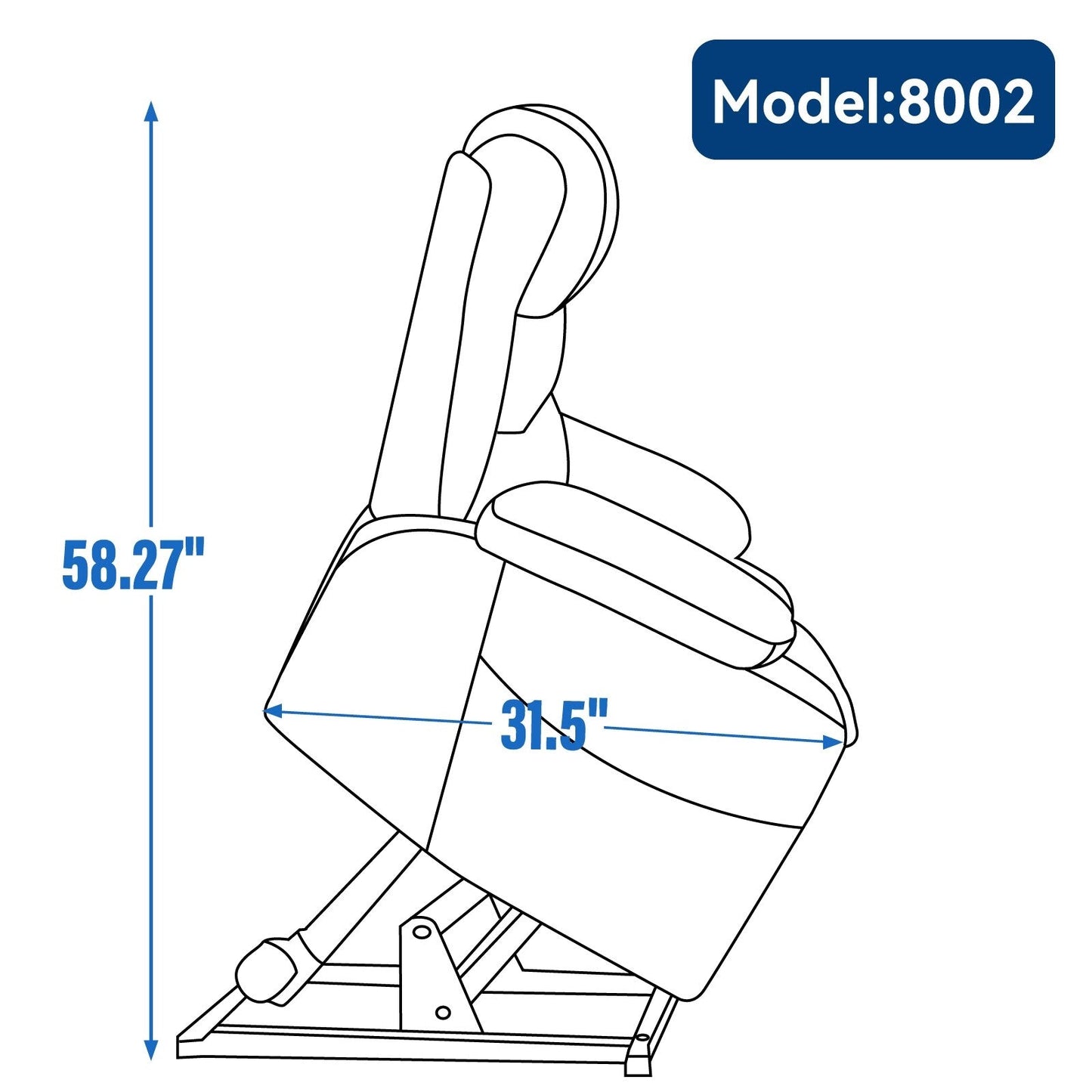 Dual Motor Power Lift Recliner Chair with Massage, Lumbar Heating, 8-Point Vibration, and Dual Cup Holders