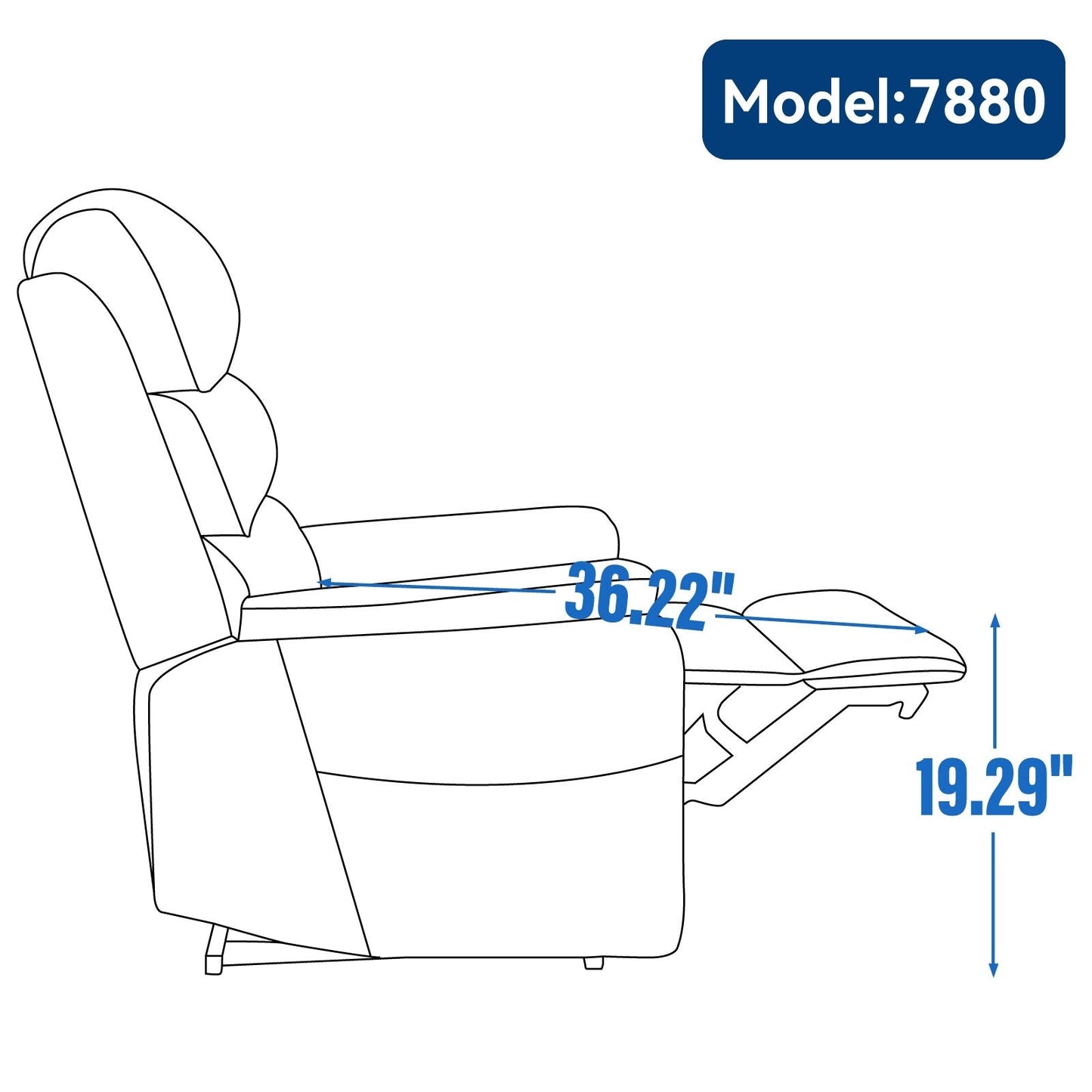 Dual Motor Power Lift Recliner Chair, with Heat & Massage, 350lbs Capacity, Infinite Position, Power-Remote, Side Pockets