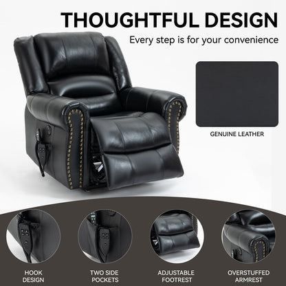 Dual Motor Power Lift Recliner Chair,HeatMassage,Infinite Position,USB