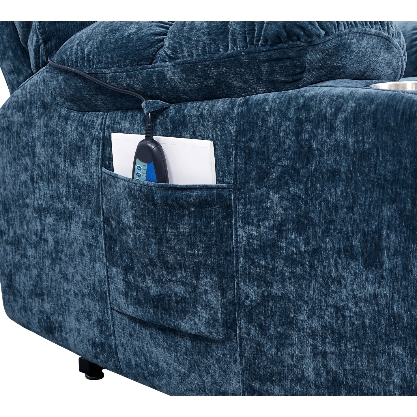 Dual OKIN Motor Lift Recliner for Seniors with Heating, Massage, 180° Lay Flat, and Adjustable Backrest/Footrest