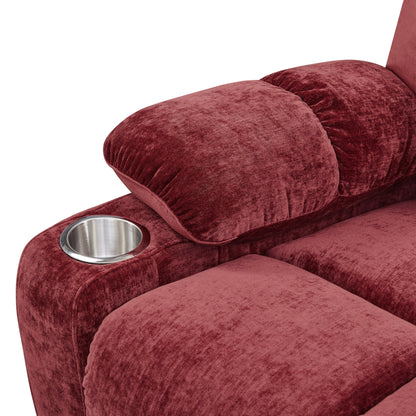 Dual OKIN Motor Lift Recliner for Seniors with Heating, Massage, 180° Lay Flat, and Adjustable Backrest/Footrest