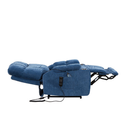 Dual OKIN Motor Power Lift Recliner Chair for Elderly, Infinite 105°-180° Recline, Heat & Massage with 8 Vibrating Points