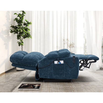 Dual OKIN Motor Power Lift Recliner Chair for Elderly, Infinite 105°-180° Recline, Heat & Massage with 8 Vibrating Points