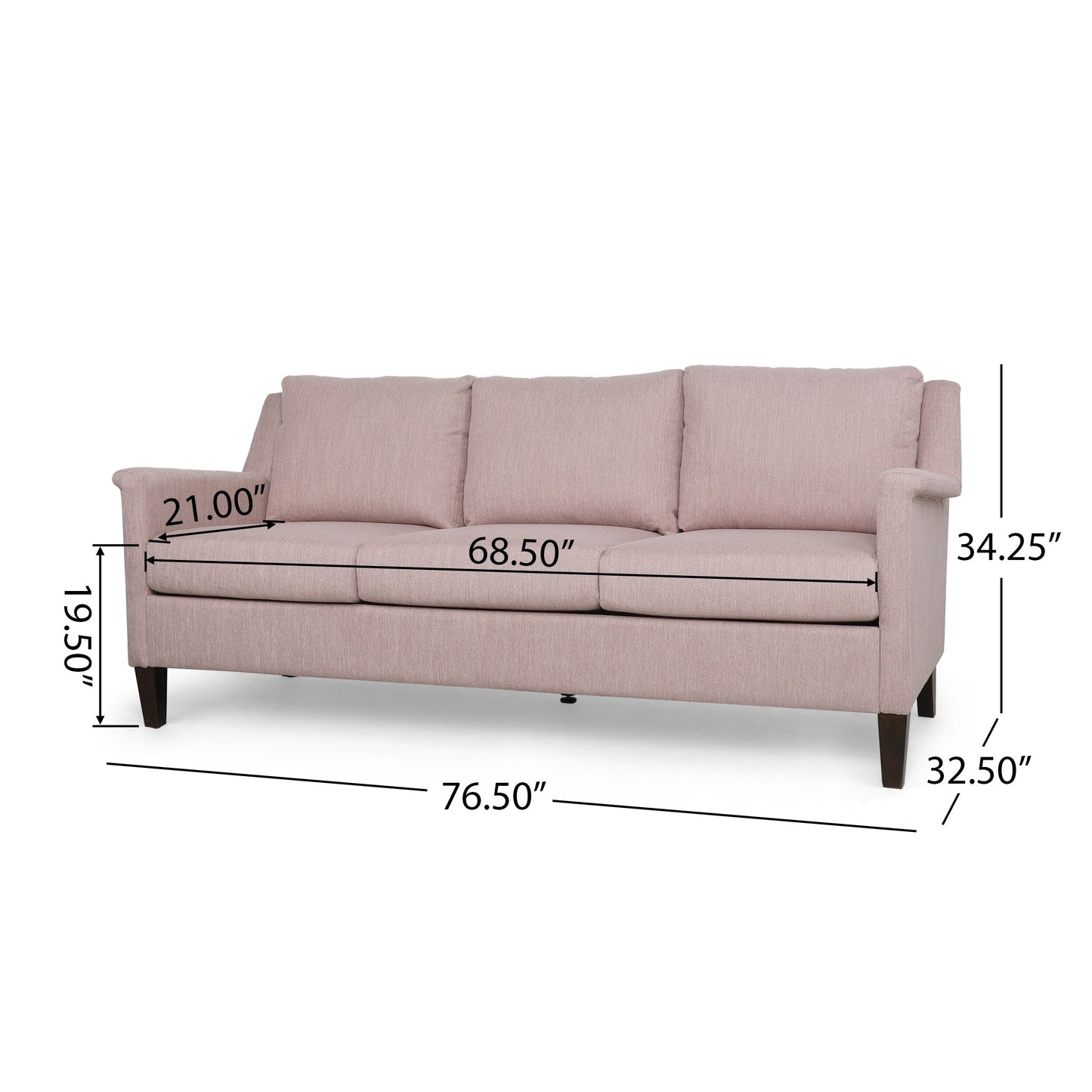 Dupont Modern 3-seat Fabric Sofa by Christopher Knight Home