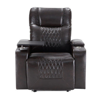 Electric Power Recliner with USB, Swivel Tray & Arm Storage