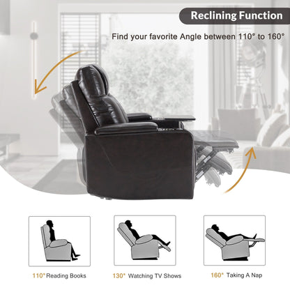 Electric Power Recliner with USB, Swivel Tray & Arm Storage