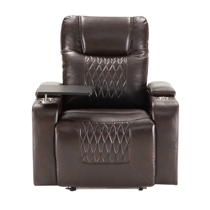 Electric Power Recliner with USB, Swivel Tray & Arm Storage