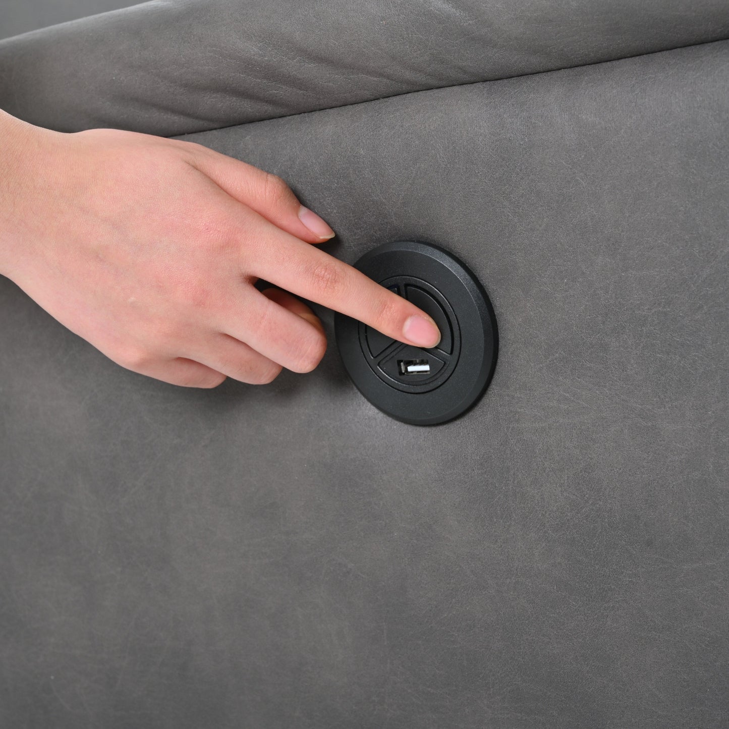 Electric Power Reclining Chair with USB Port, Side Control, and Comfortable Backrest for Small Spaces