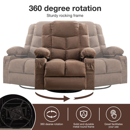 Electric Recliner Chair with 139° Adjustable Recline, 8-Point Massage & Lumbar Heat, Okin Motor, USB Charging, and Side Storage
