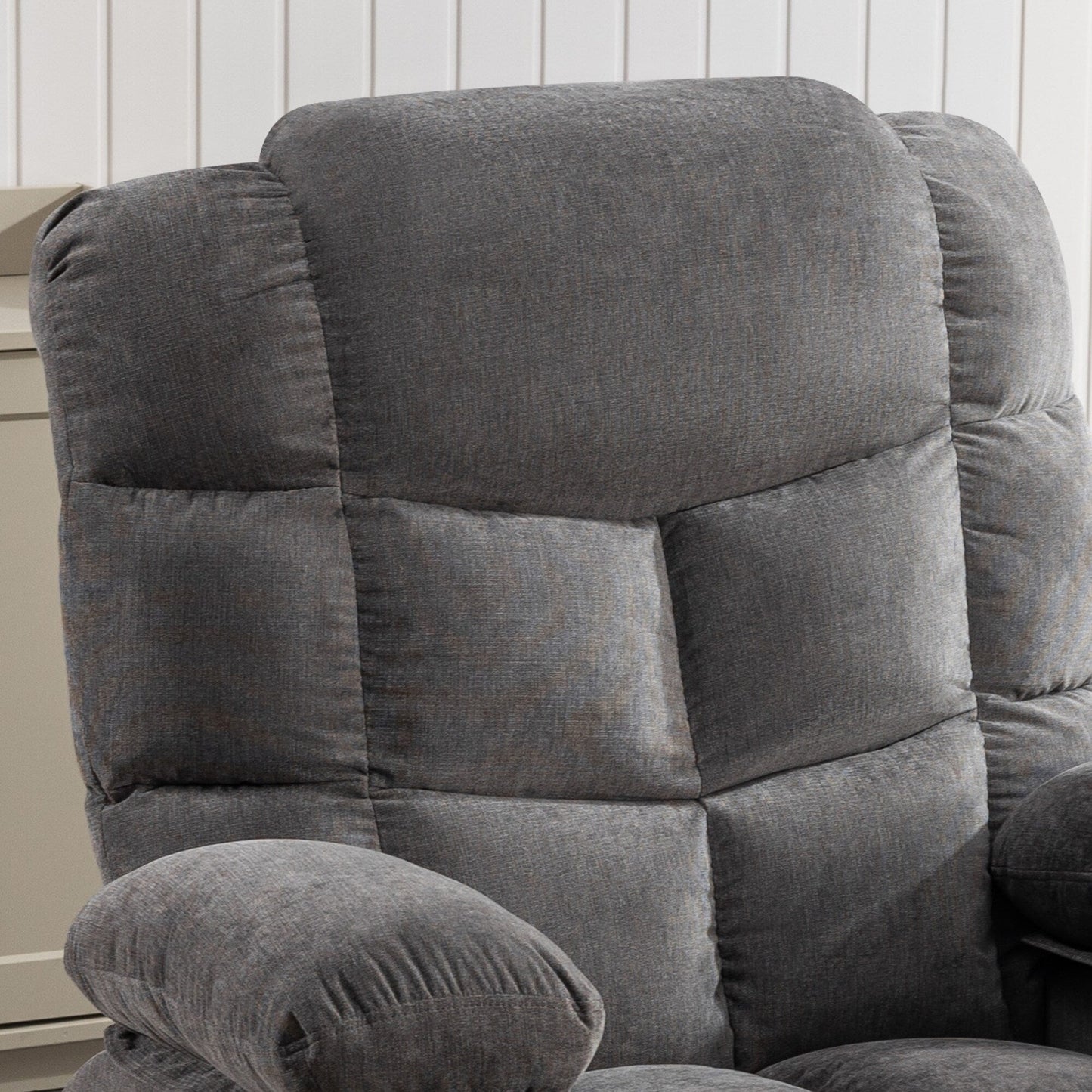 Electric Recliner Chair with 139° Adjustable Recline, 8-Point Massage & Lumbar Heat, Okin Motor, USB Charging, and Side Storage