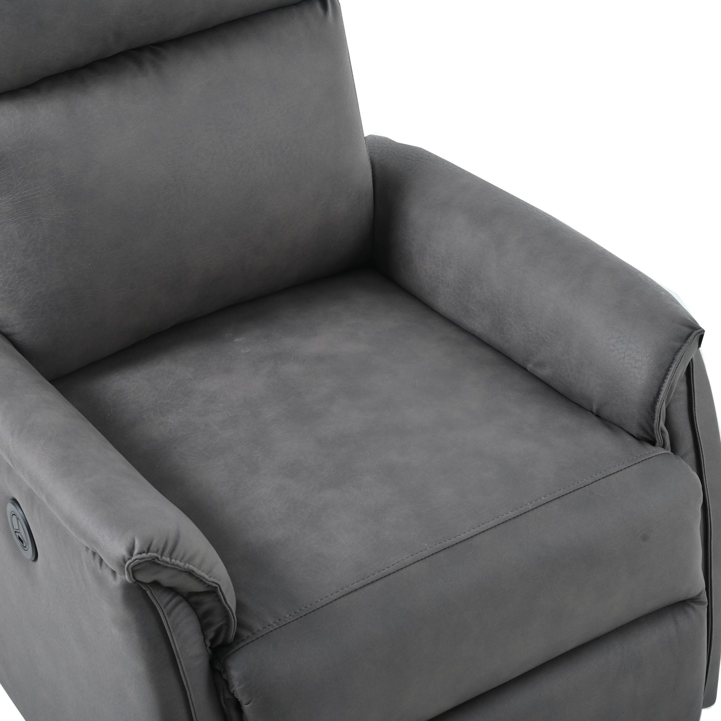Electric Recliner Chair with USB Charging, Comfortable Seating, and Side Control Panel for Living Room Relaxation