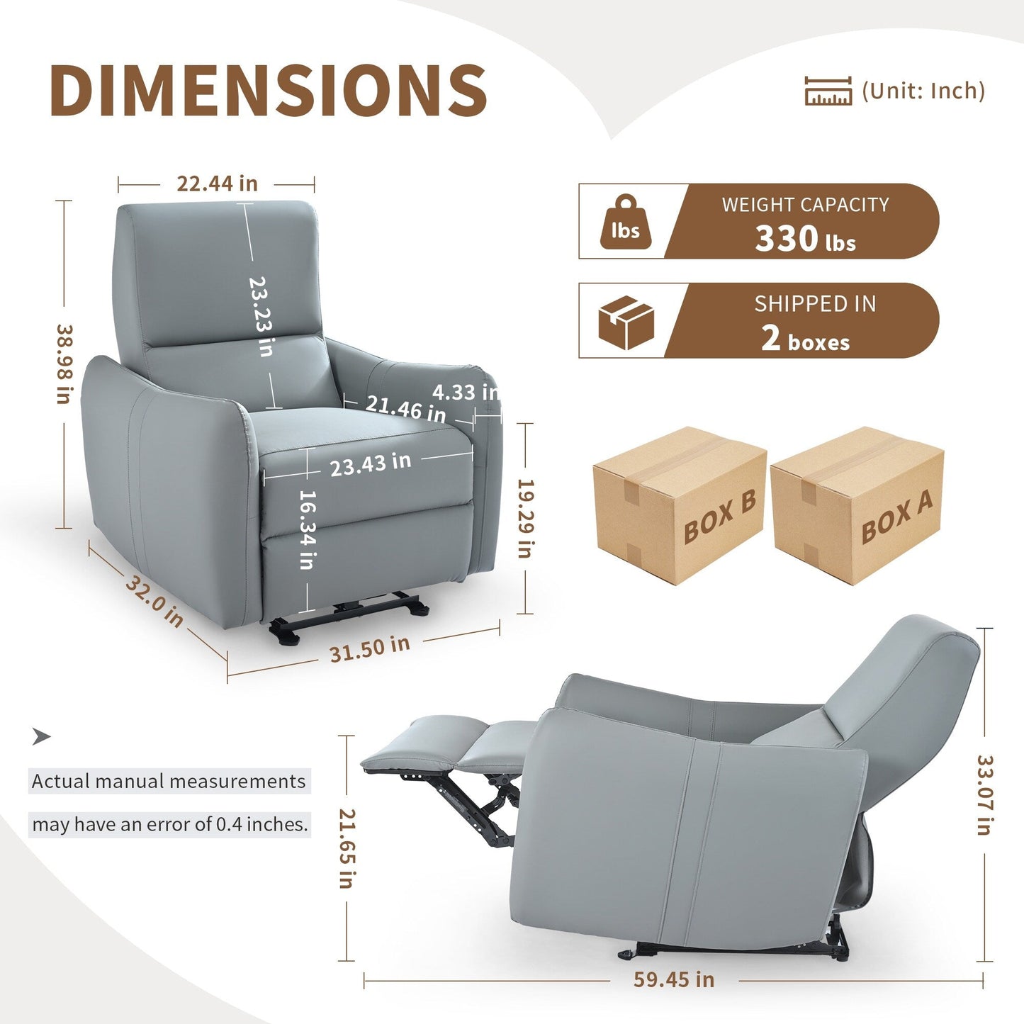 Electric Recliner for Living Room