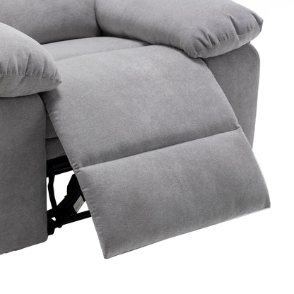 Electric Recliner with Massage, Lumbar Heating, Side Pocket and Steel Frame Support