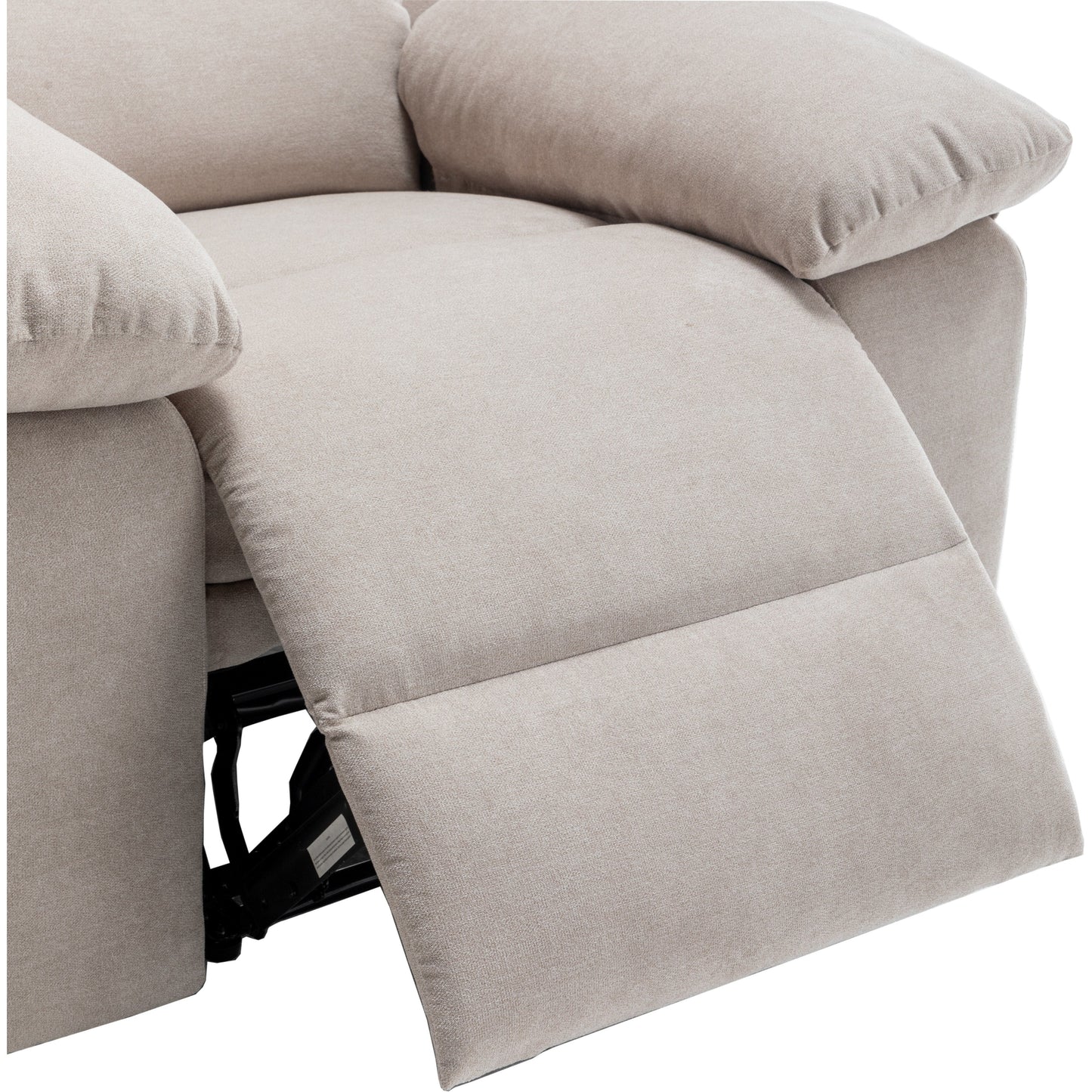 Electric Recliner with Massage, Lumbar Heating, Side Pocket and Steel Frame Support