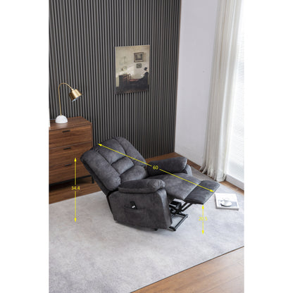 Electric Reclining Lift Chair with Massage, Heat, and Remote Control