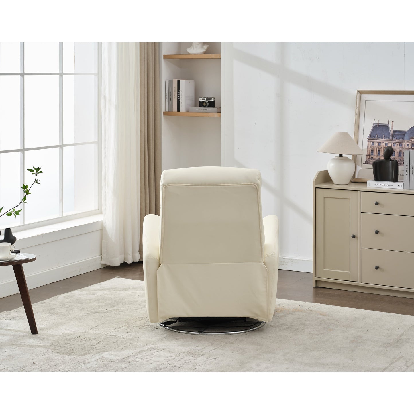 Electric Rocking Recliner, 270° Swivel Power Glider Chair with Button Control for Nursery, Bedroom or Living Room