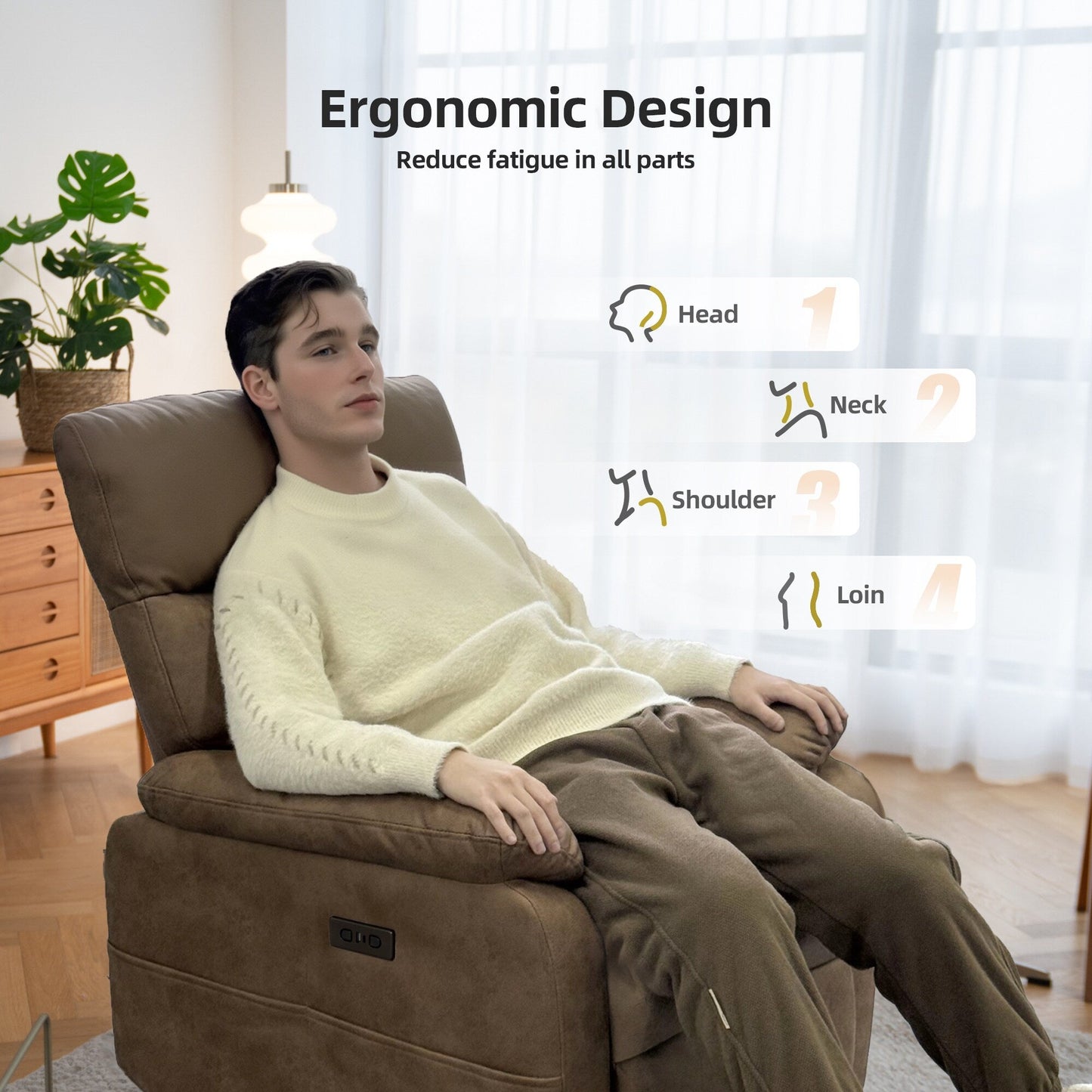 Electric Swivel Rocker Recliner Chair