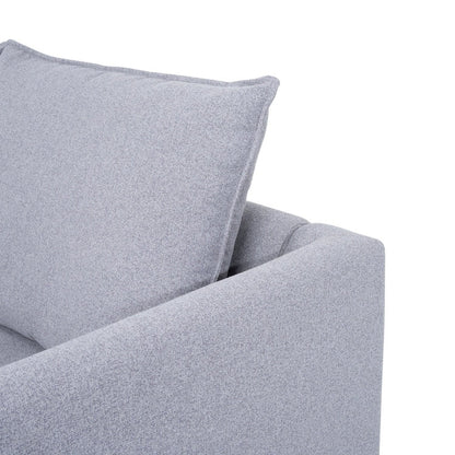 Modular 3 Piece Sofa with Soft Comfortable Seating Linen Sofa Couch with Sturdy Wooden Frame Ideal for Small Spaces