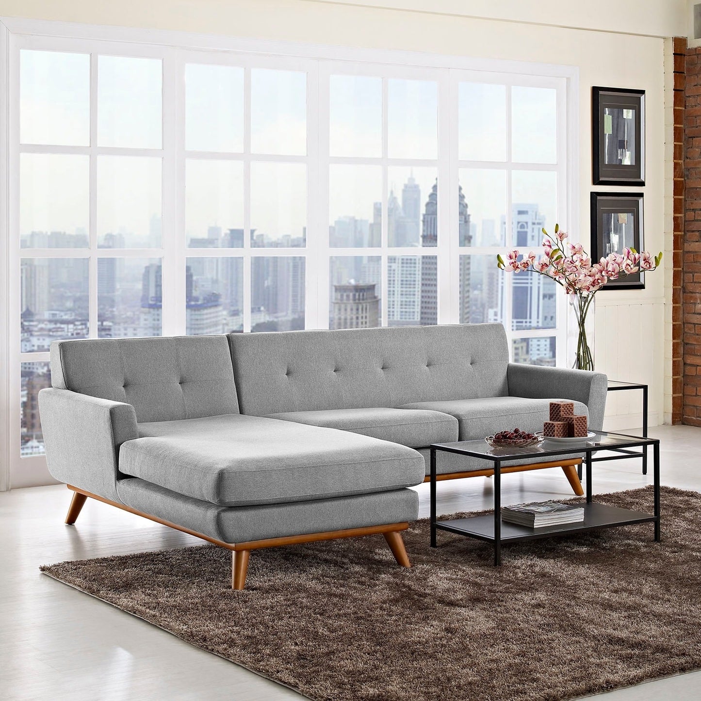 Left-Facing Sectional Sofa